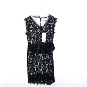 Misslook Black Lace Dress Size 2